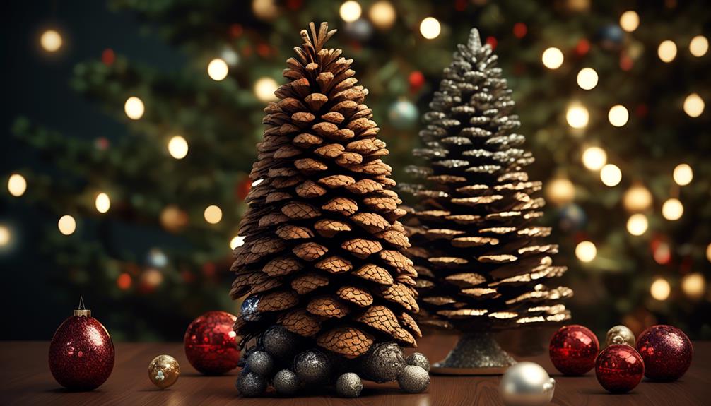 decorative pine cone tree