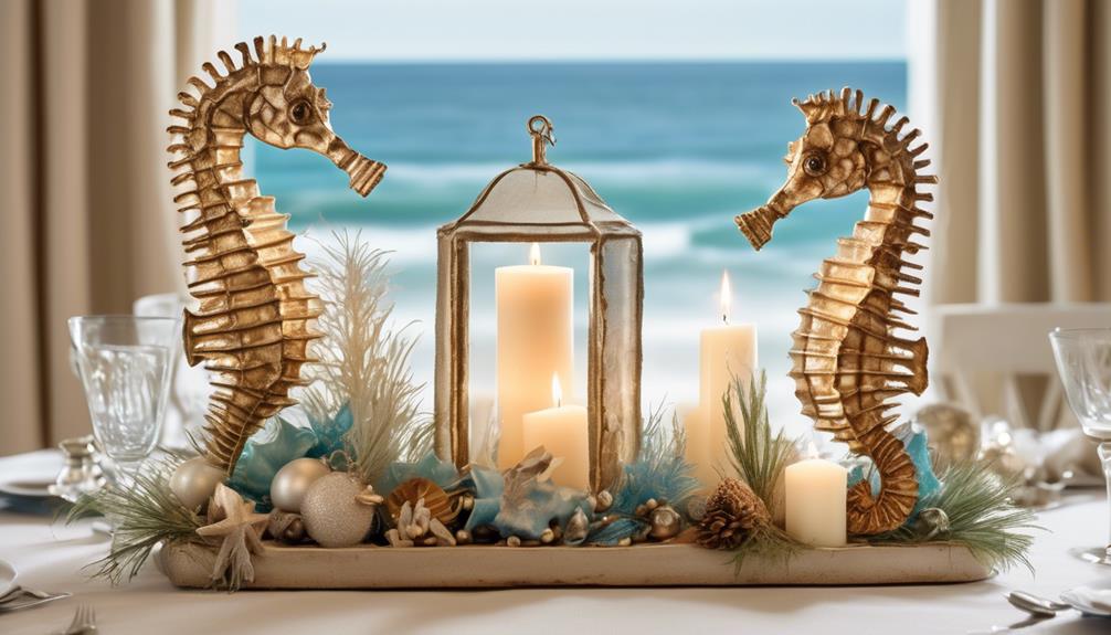 decorative seahorse candle holders