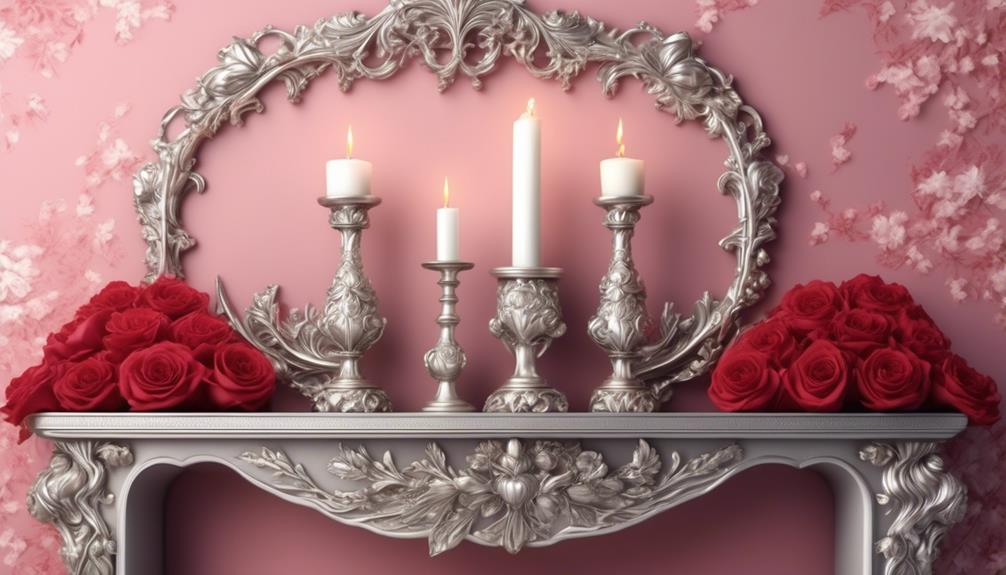 delicate ornate candlestick holders