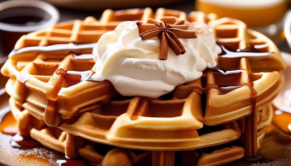 delicious cinnamon waffles recipe