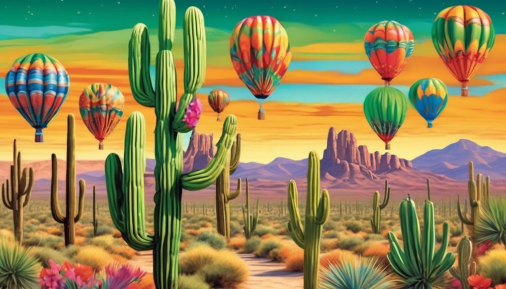 desert themed balloon decorations