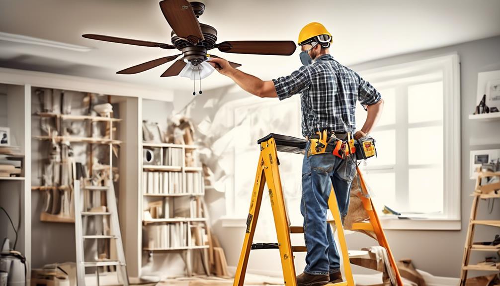 determining ceiling fan installation