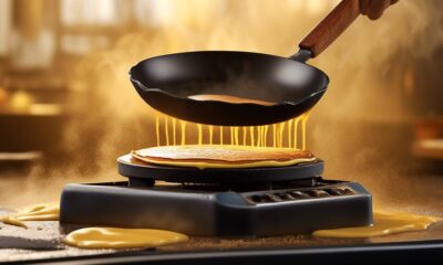 determining pancake cooking temperature