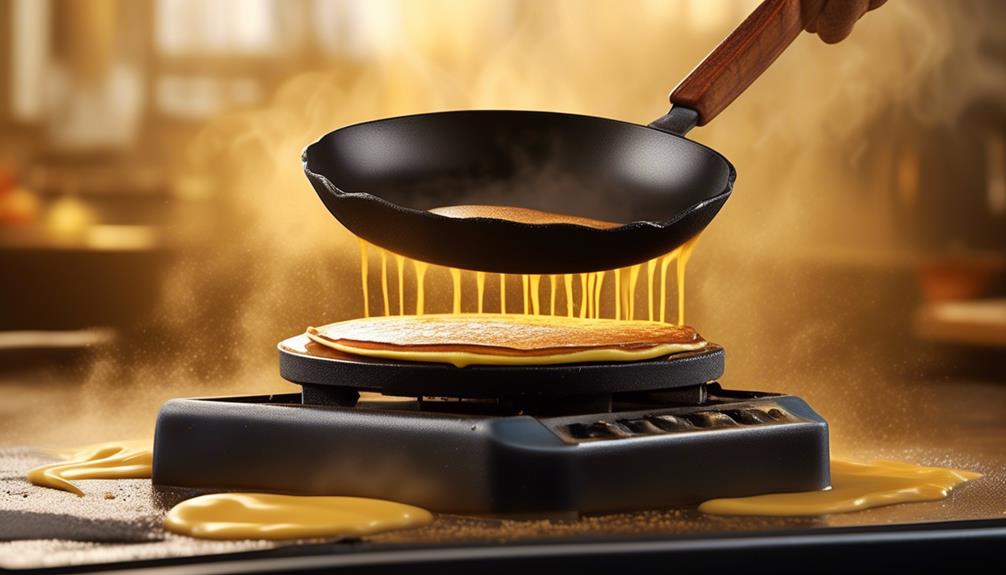determining pancake cooking temperature