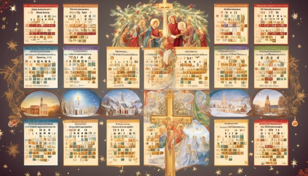 differences in liturgical calendars
