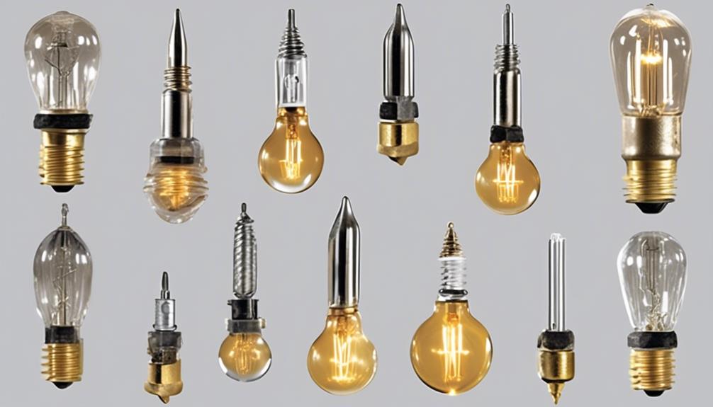 different bulb base types