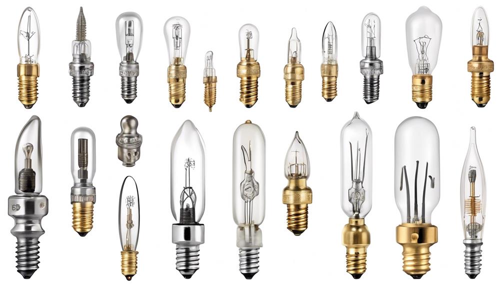 different light bulb bases