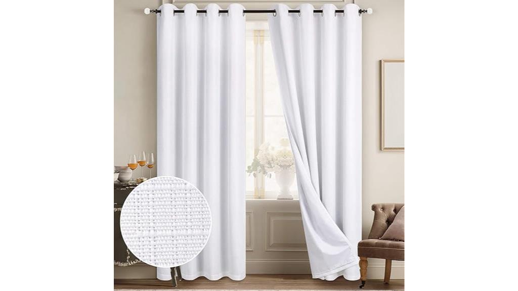 diraysid blackout curtains white