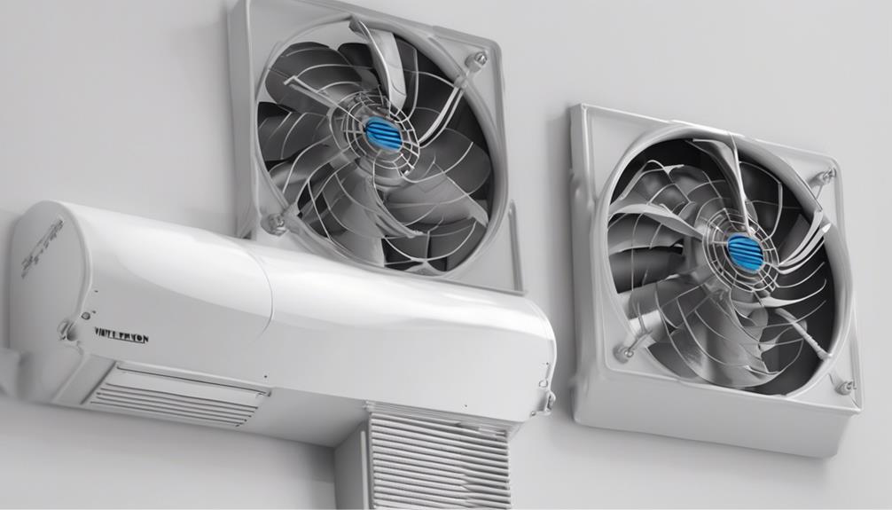 distinguishing ventilation vs exhaust