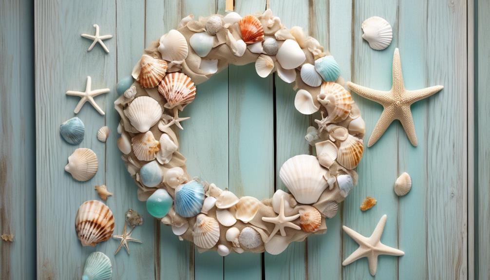 diy coastal wreath tutorial