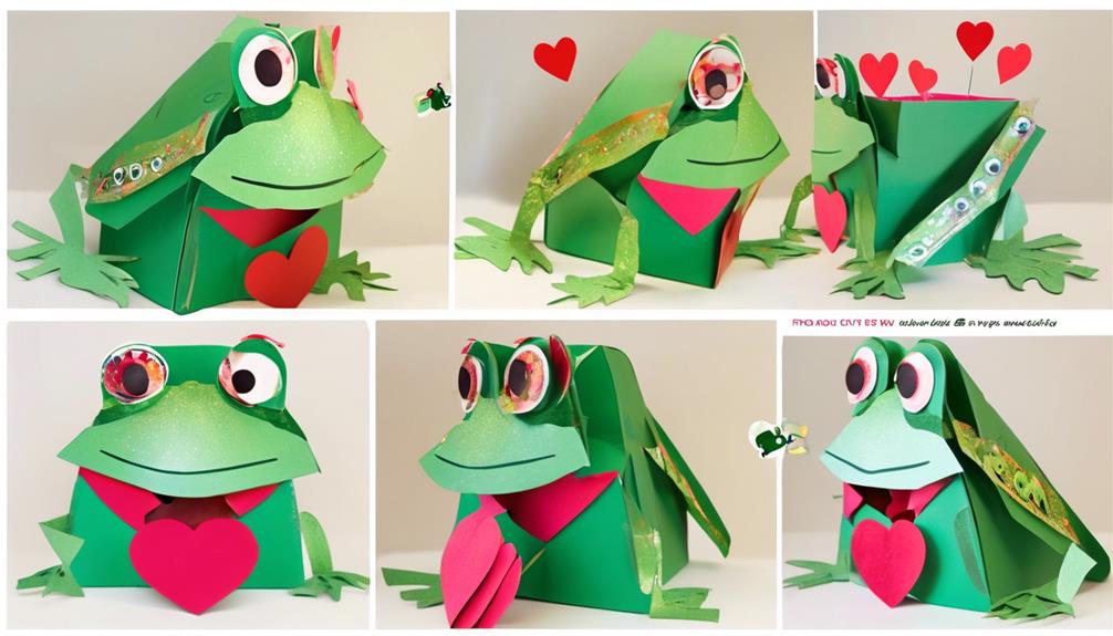 diy frog valentine box