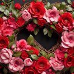 diy love heart wreath tutorial