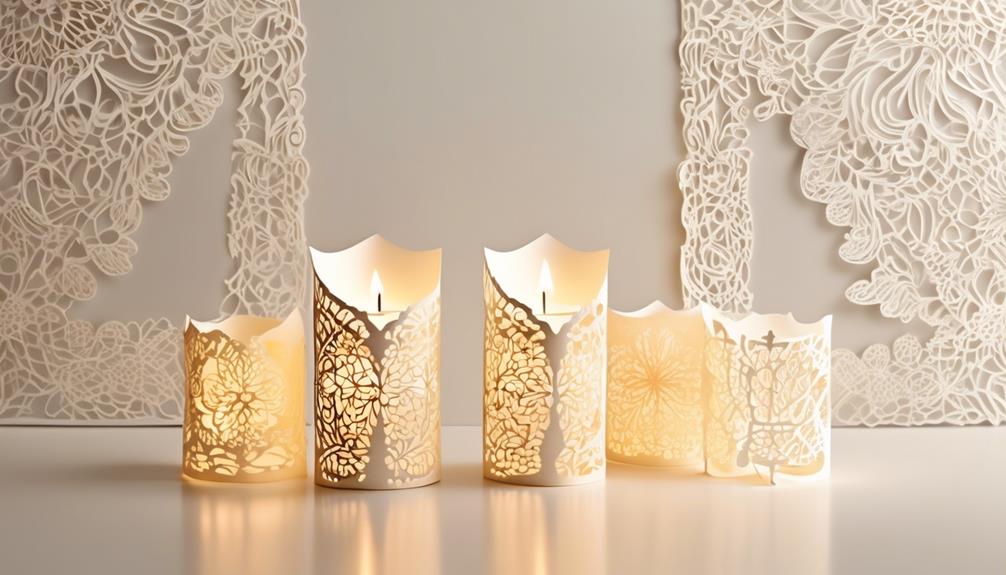 diy paper candle holders