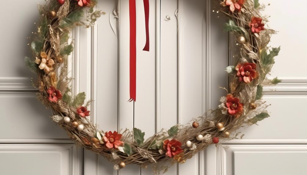 door scratch concerns wreath