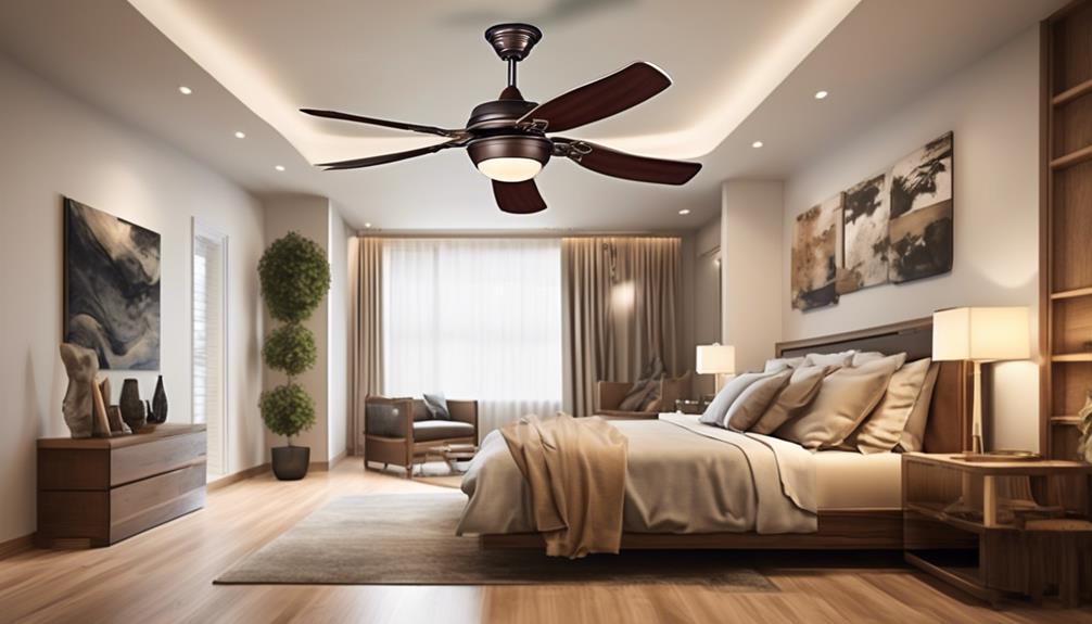 double ceiling fan setup