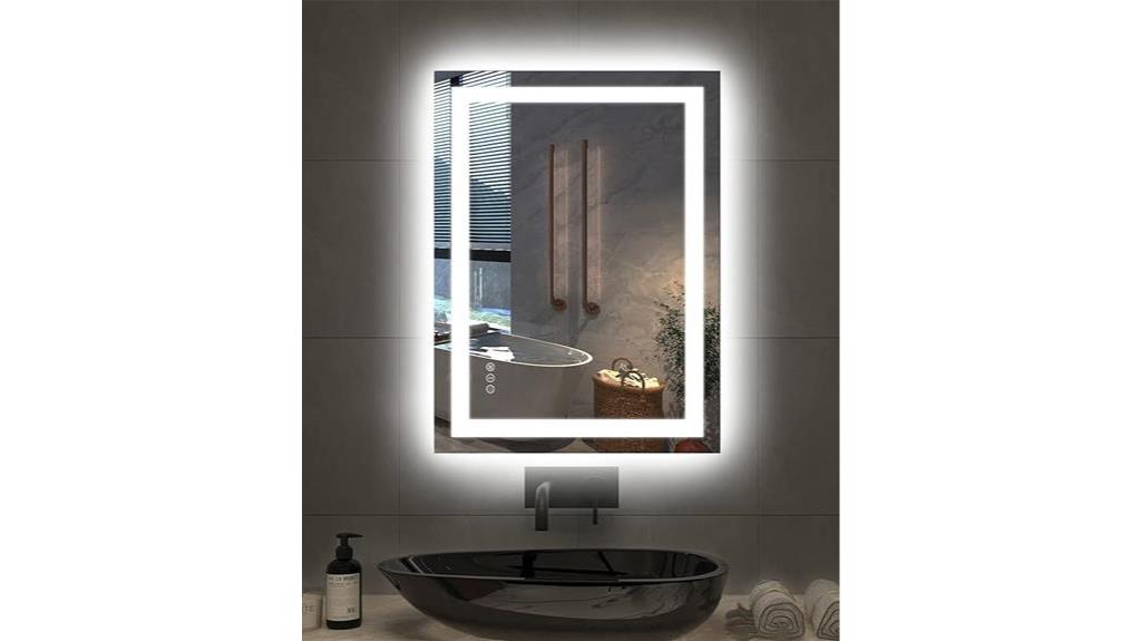 double led bathroom mirror