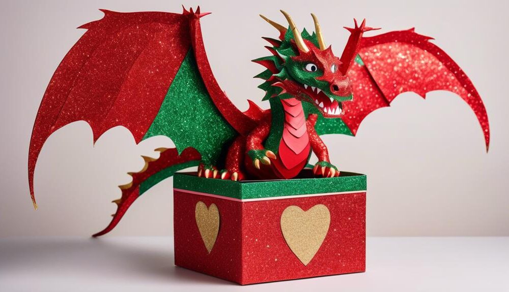 dragon themed valentine s day craft