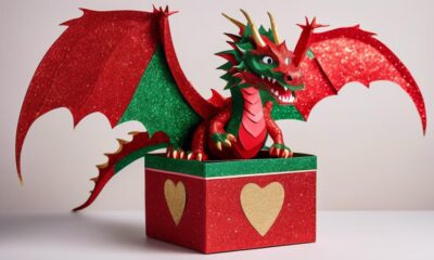 dragon themed valentine s day craft