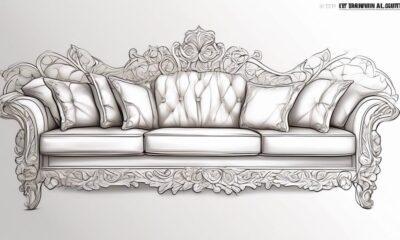 drawing a detailed sofa