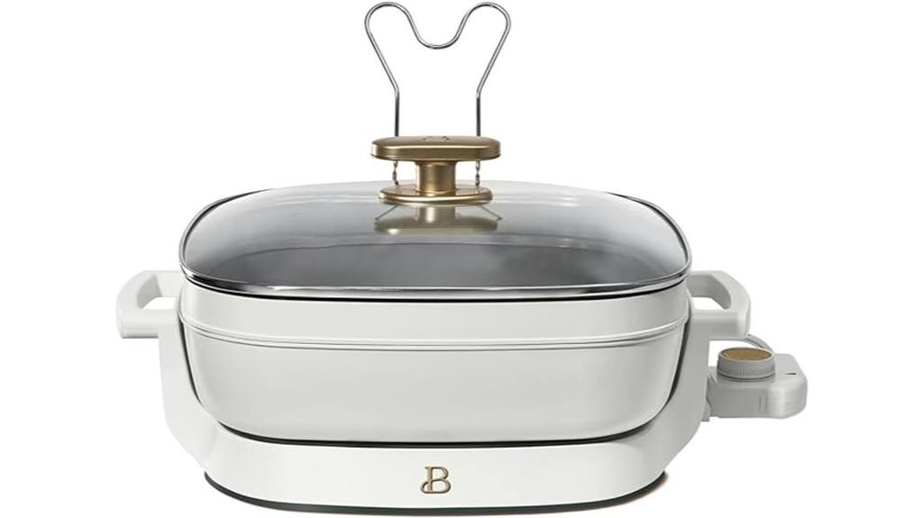 drew barrymore s white icing electric skillet