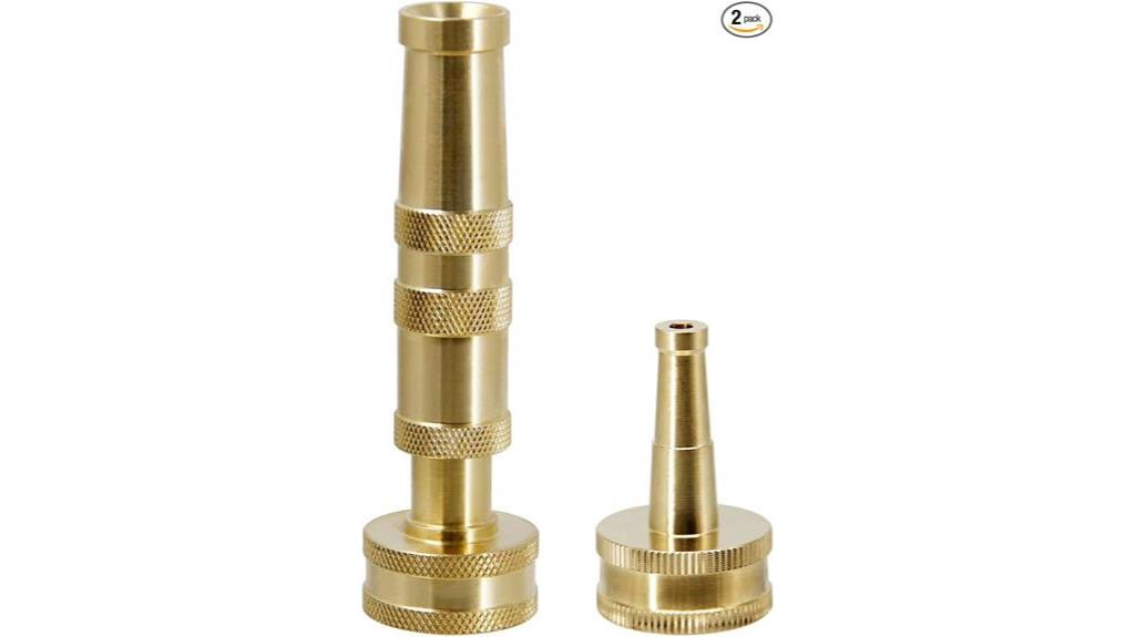 durable adjustable brass hose nozzle