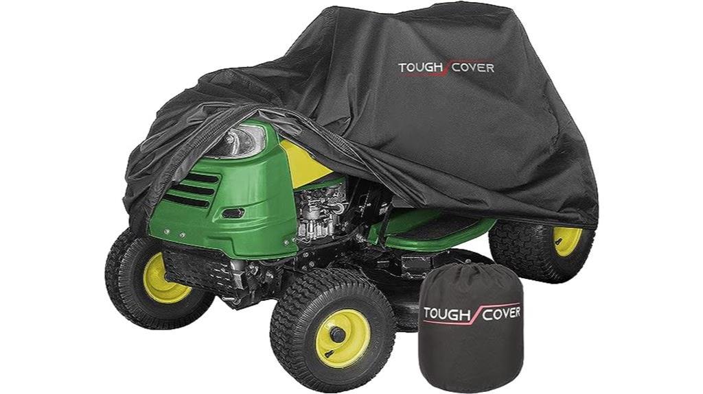durable black lawn mower cover