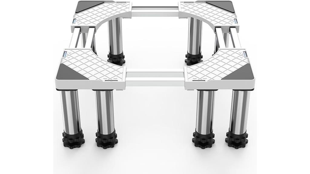durable fridge stand with stainless steel feet