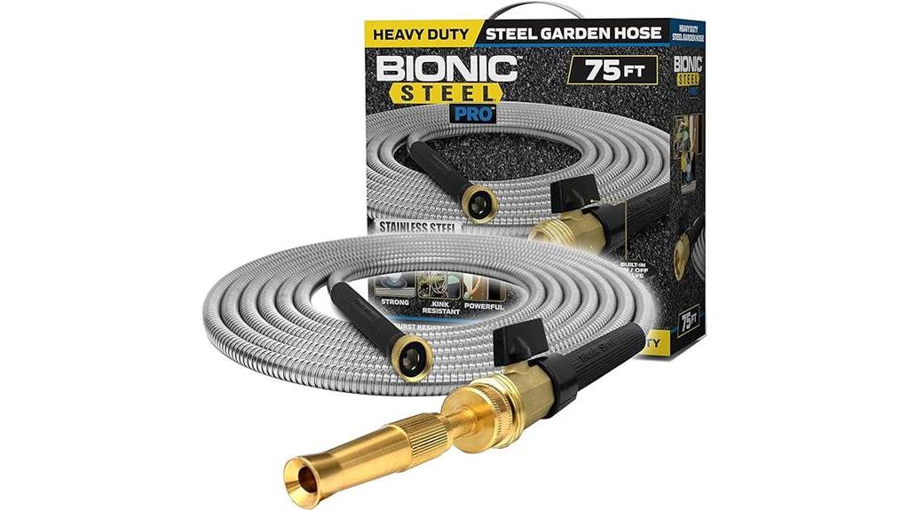 durable stainless steel garden hose