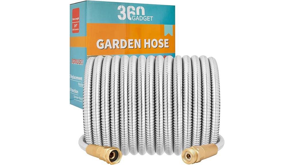 durable stainless steel garden hose