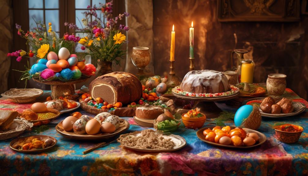 easter feasting with traditional foods