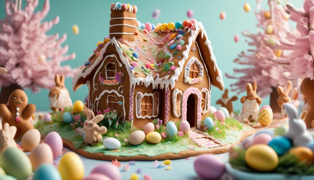easter themed gingerbread house tradition