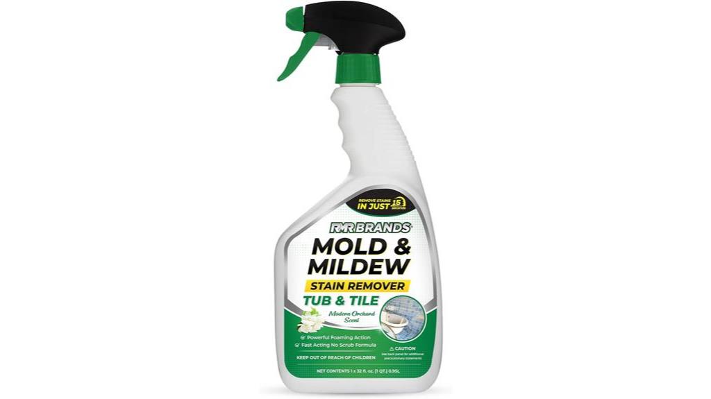 effective cleaner for removing mold and mildew stains