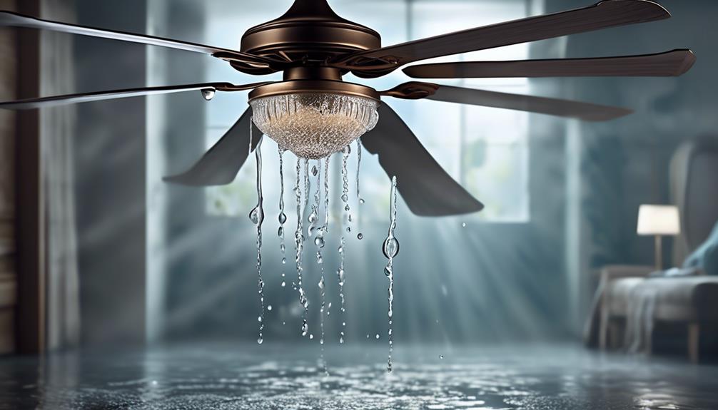 effects of wet ceiling fan