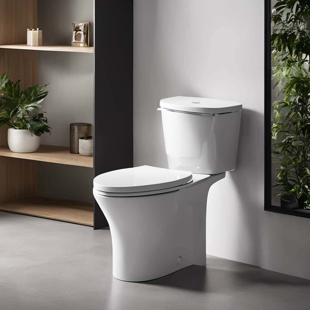 efficient gravity fed toilet with everclean surface 405 IP418932 1