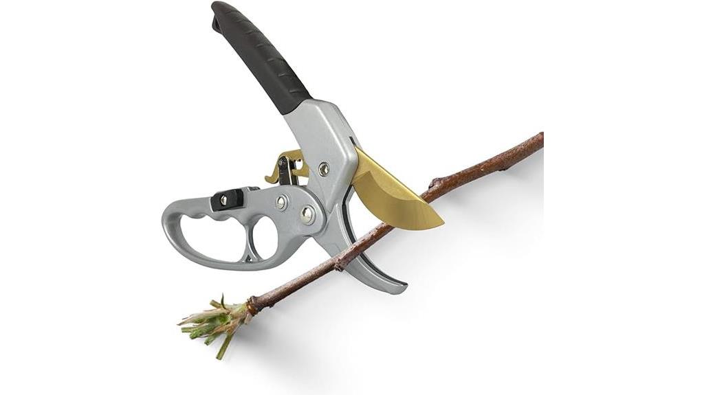 efficient ratcheting pruning shears