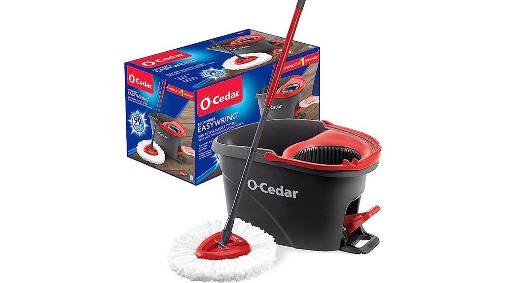 effortless cleaning with spin mop