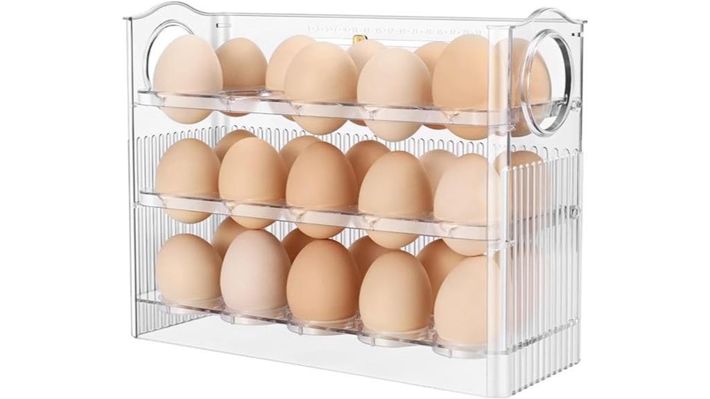 egg fridge organizer 30 egg capacity