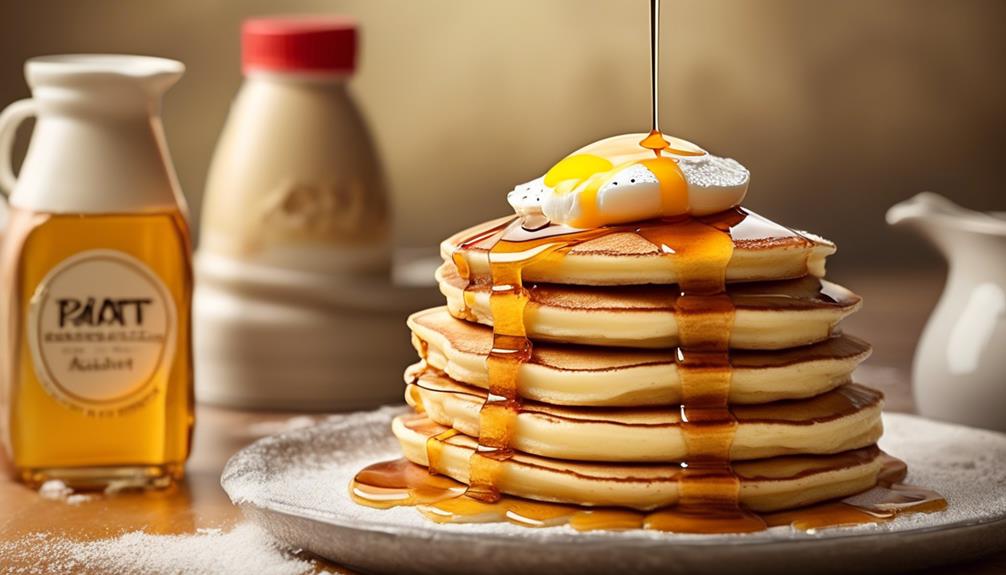 egg in pancake batter