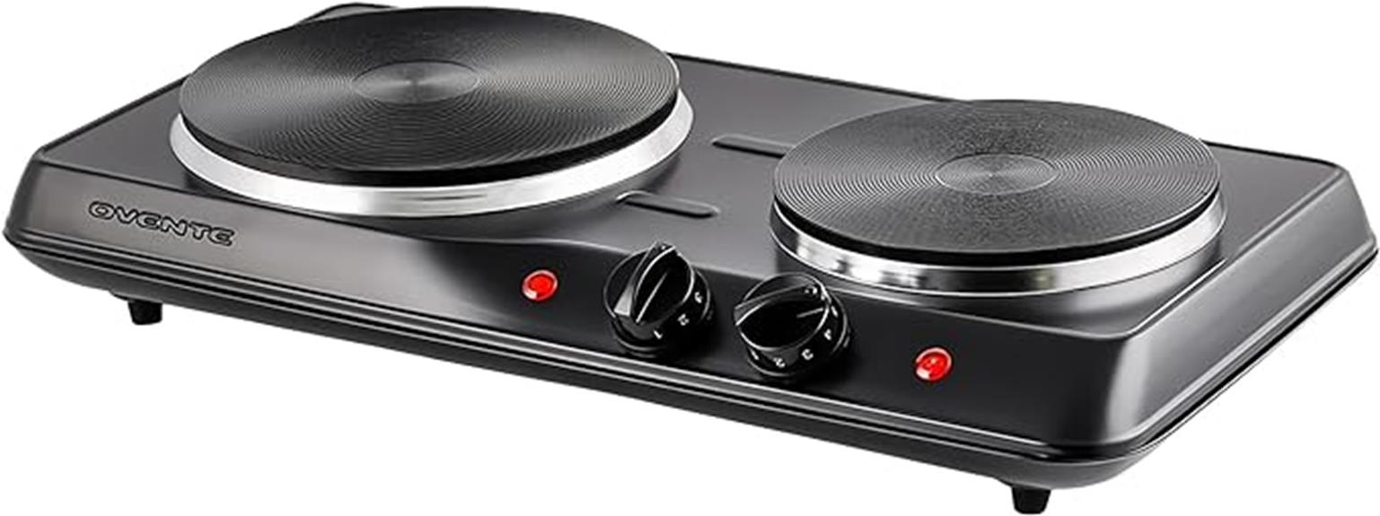 electric double burner stove