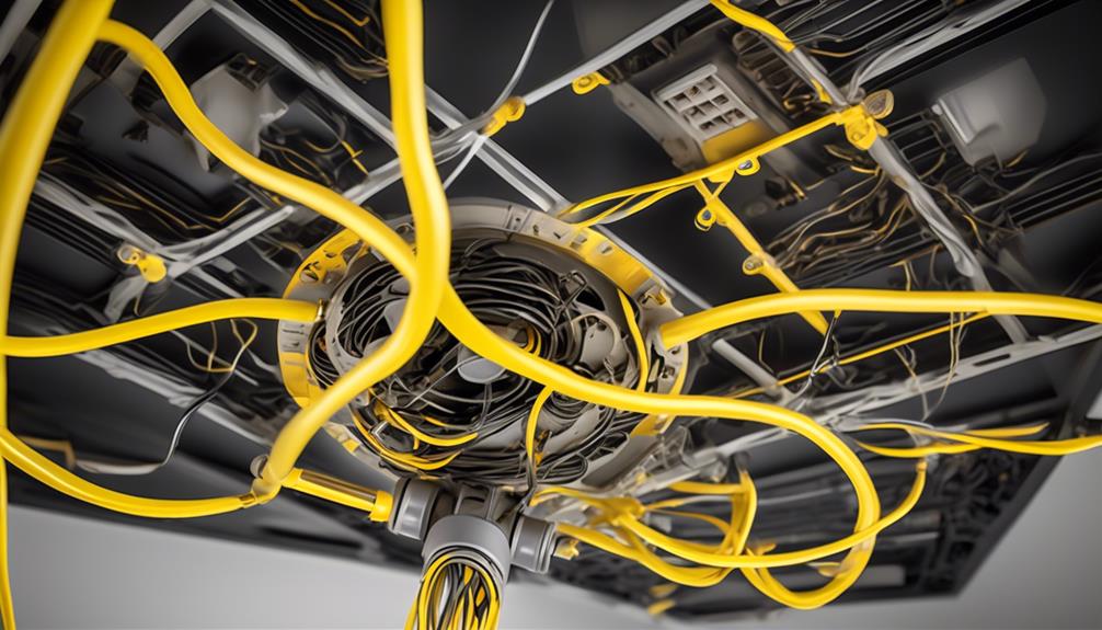 electrical connection with yellow wire