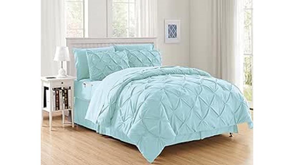 elegant aqua bedding set