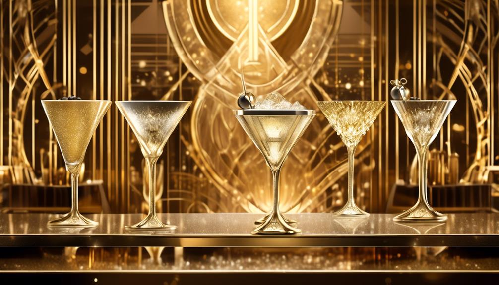 elegant art deco libations