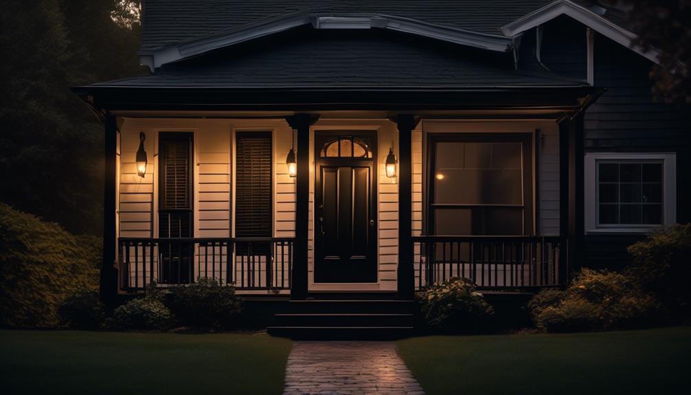 elegant black porch lights