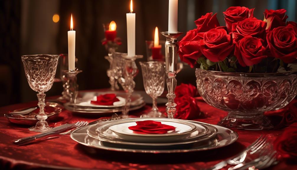 elegant candlelit table settings