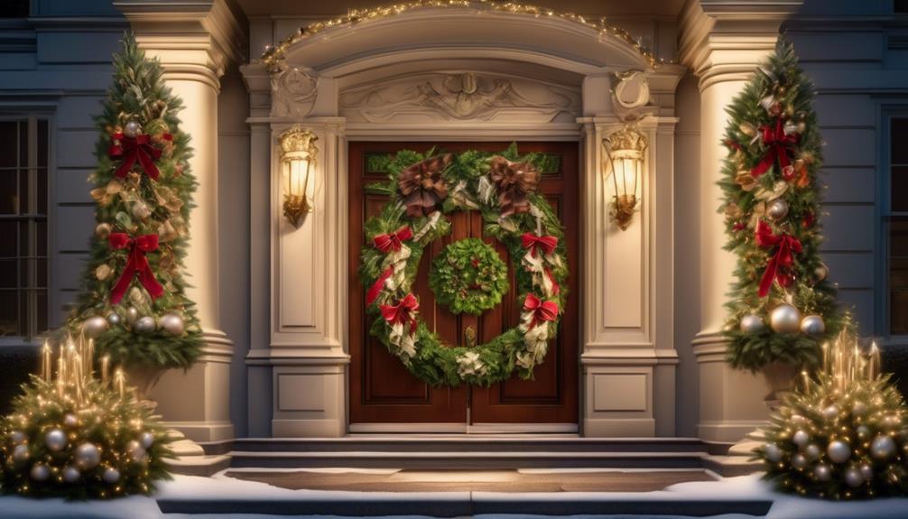 elegant door decorations for royalty