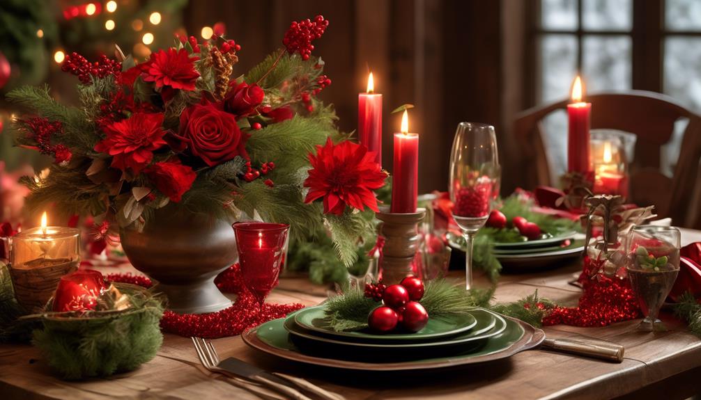 elegant holiday table decorations