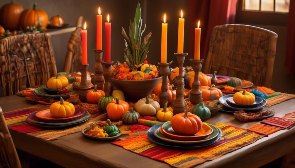 elegant kwanzaa table decor