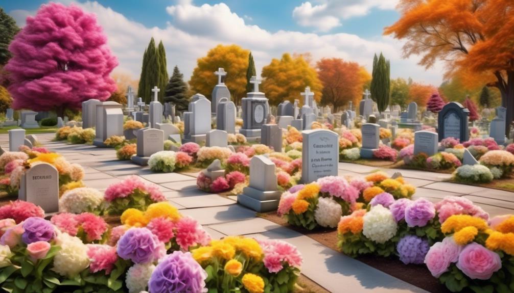 enhancing cemetery aesthetics and ambiance