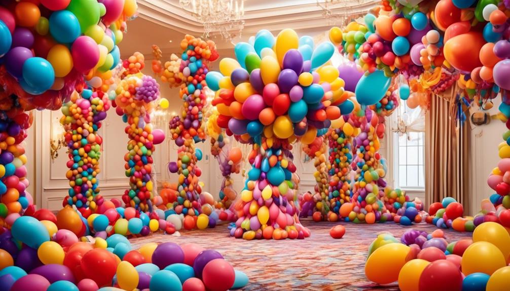 enhancing decor with balloons
