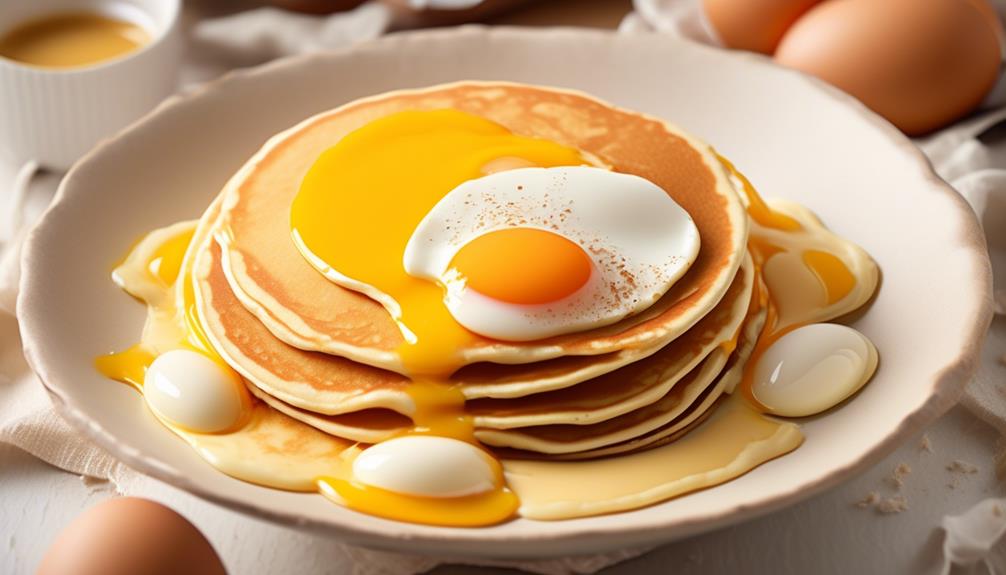 enhancing pancake batter with eggs